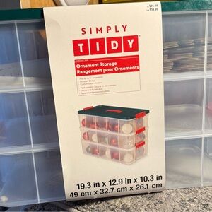 Green and White Stackable Storage Containers with Dividers